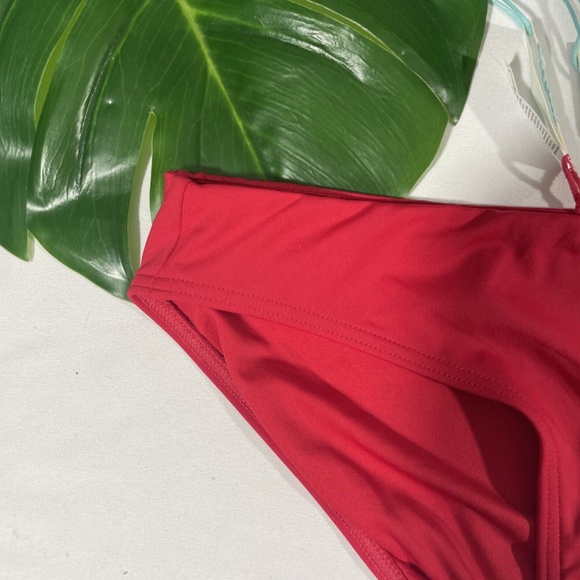 NWT Sea Level [ 4 US/‎ 8 UK ] Essential Regular Bikini Bottoms in Red - Picture 4 of 12